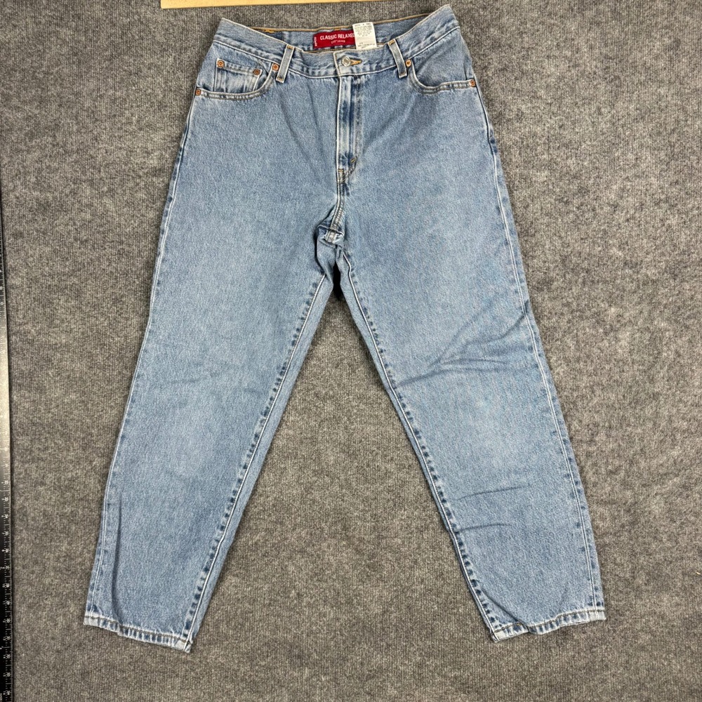Levi's Jeans Womens Size 12 S Blue 550 Classic Relaxed Fit Tapered‎ High